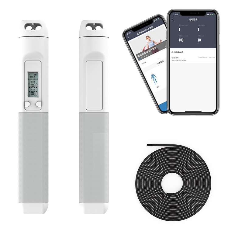 Corda de salto inteligente com APP Calculadora de calorias esportivas Corda de salto fitness comprimento ajustável