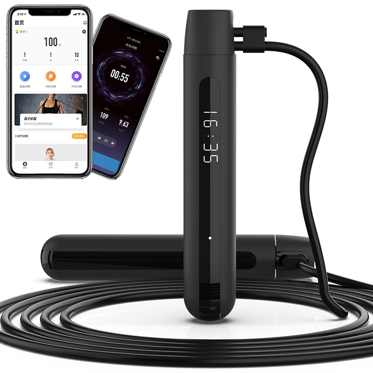 3M Velocidade ajustável Smart Digital PVC Jump Rope Smart Jump Rope Ajustável Exercício Caloricomentador