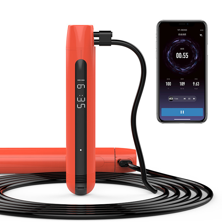 3M Velocidade ajustável Smart Digital PVC Jump Rope Smart Jump Rope Ajustável Exercício Caloricomentador